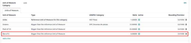 Convert products from one unit to another as long as they belong to the same category.