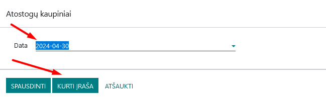 Create Accrual Entry