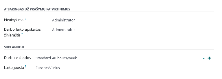 Default journal selection