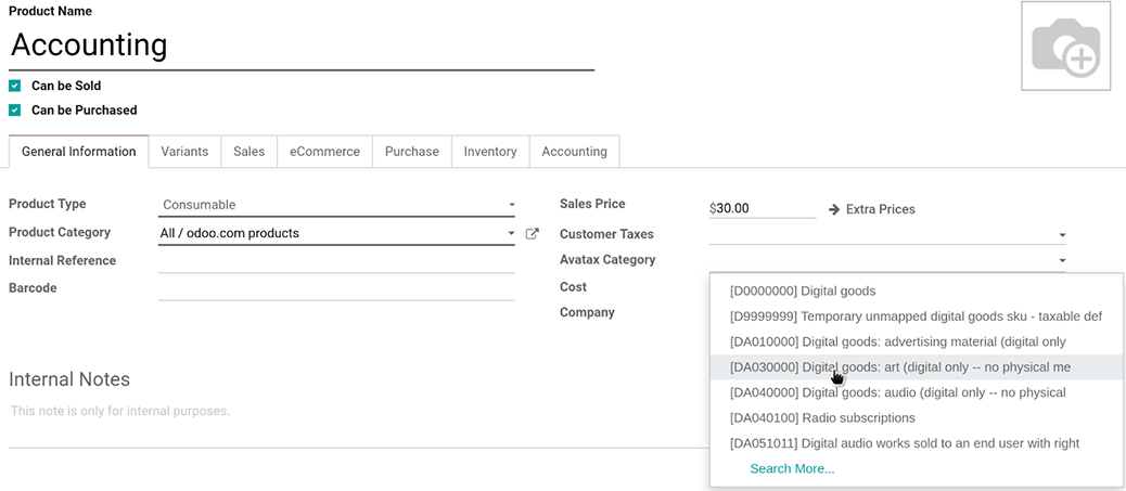 Override product categories as needed