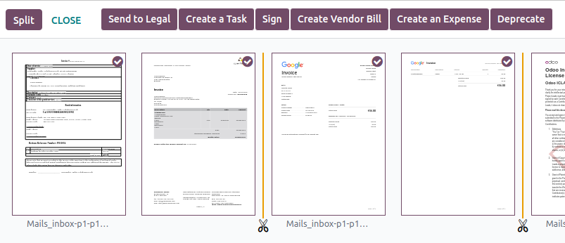 split your documents