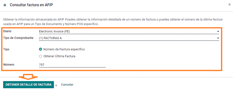 Pateikite sąskaitą faktūrą AFIP.