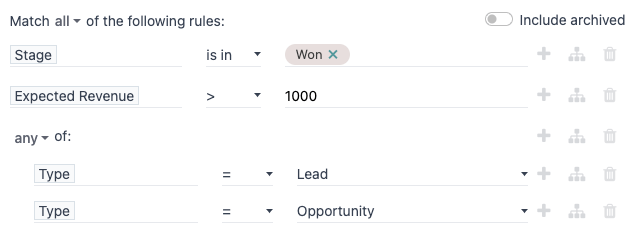 Adding a custom filter to filter specific records in CRM.