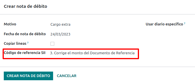 Kredito nota, taisanti nurodyto dokumento sumą.