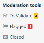 Forumo šoninės juostos moderavimo įrankiai