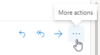 Daugiau veiksmų mygtukas programoje „Outlook“