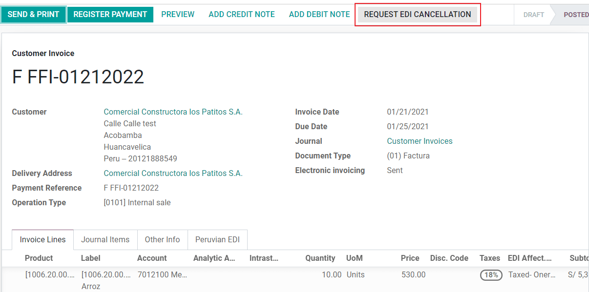 Prašyti sąskaitos faktūros atšaukimo mygtuko