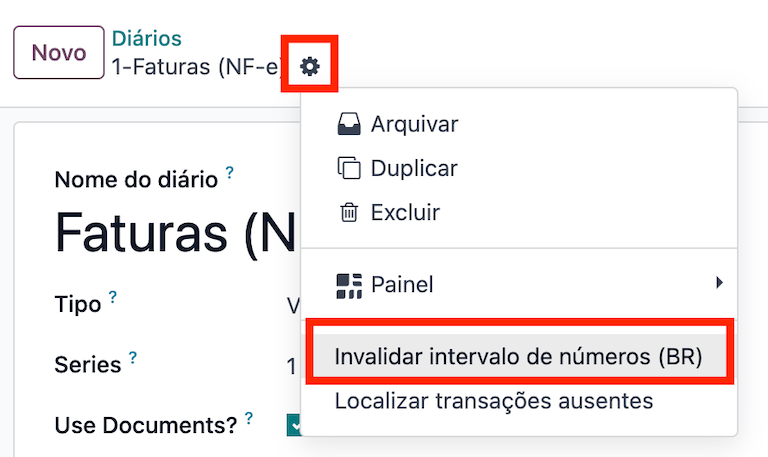 „Skaičių diapazono anuliavimo pasirinkimas Odoo sistemoje.“