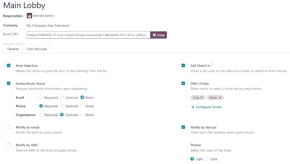 Registratūros stoties forma su visa užpildyta informacija.